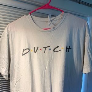 Dutch Bros White “Friends” T Shirt RARE